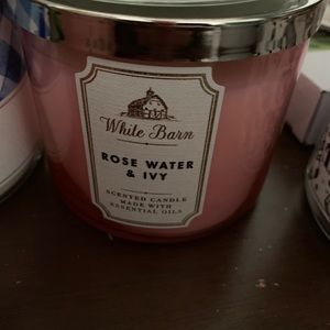 Rose water and I’ve candle